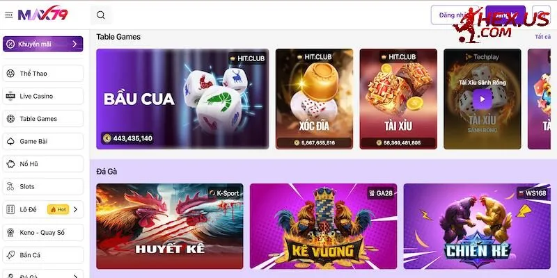 Kho trò chơi đỉnh cao chỉ có tại nhà cái Max79 Kho trò chơi đỉnh cao chỉ có tại nhà cái Max79