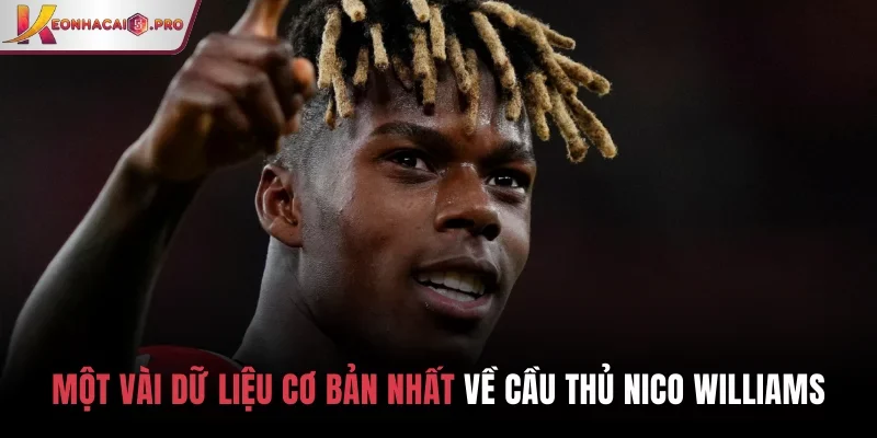 Một vài dữ liệu cơ bản nhất về cầu thủ Nico Williams Một vài dữ liệu cơ bản nhất về cầu thủ Nico Williams