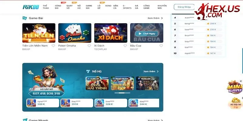 Những sảnh game cá cược hấp dẫn tại Rik88 Những sảnh game cá cược hấp dẫn tại Rik88