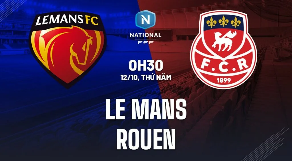 Soi kèo Le Mans vs Rouen 0h30 ngày 12/10 (Hạng 3 Pháp 2023) Soi kèo Le Mans vs Rouen 0h30 ngày 12/10 (Hạng 3 Pháp 2023)