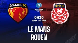 Soi kèo Le Mans vs Rouen 0h30 ngày 12/10 (Hạng 3 Pháp 2023)