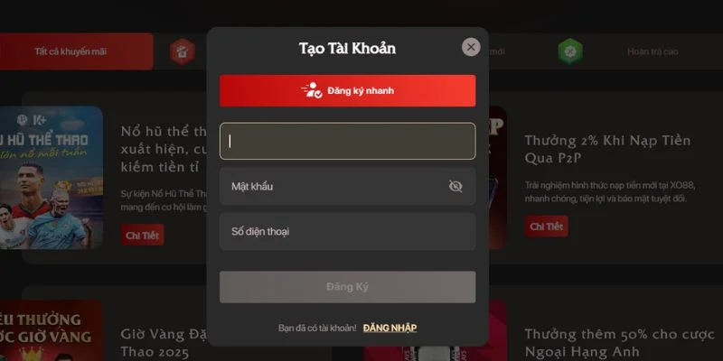 Cách thức tạo nick mới cho tân binh