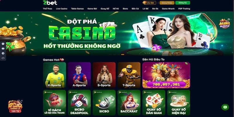 Điểm danh những sảnh cược hàng đầu tại ZBET Điểm danh những sảnh cược hàng đầu tại ZBET